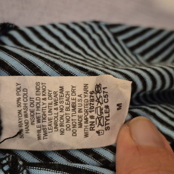 Comfy USA Blue/Black Striped Tunic - Picture 4 of 6